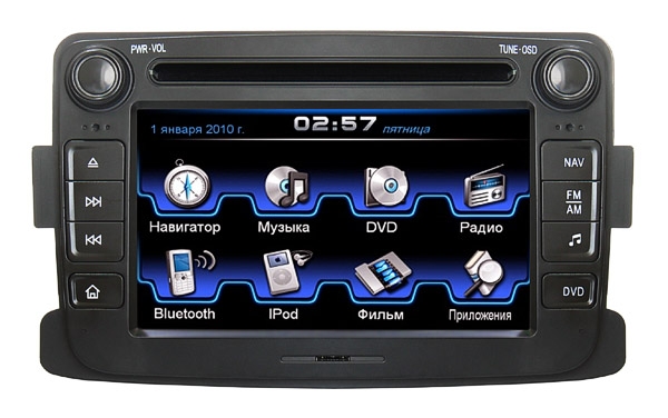 Штатная магнитола для Dacia Logan и Dacia Sandero