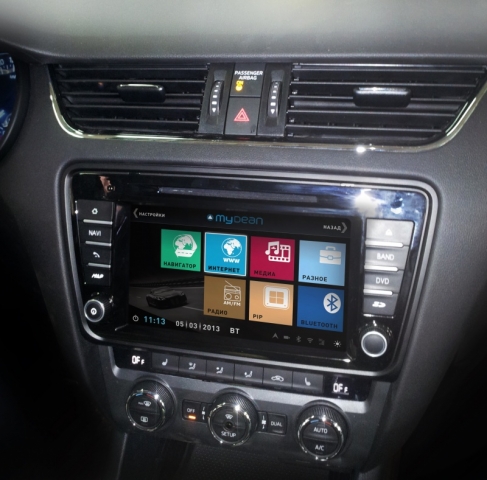 Штатная магнитола Skoda Octavia A7 2013-2014