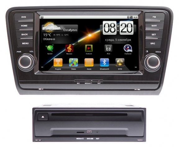 Штатная магнитола (Android) Skoda Octavia A7 2013-2014
