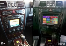 Штатная магнитола Mercedes CLK Class
